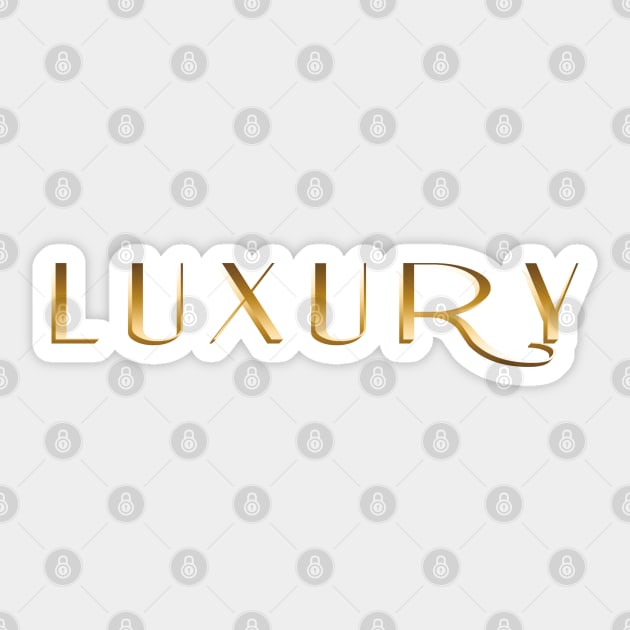 Luxury 1 Sticker by SanTees